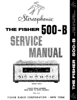 Fisher 500-B - Service Manual